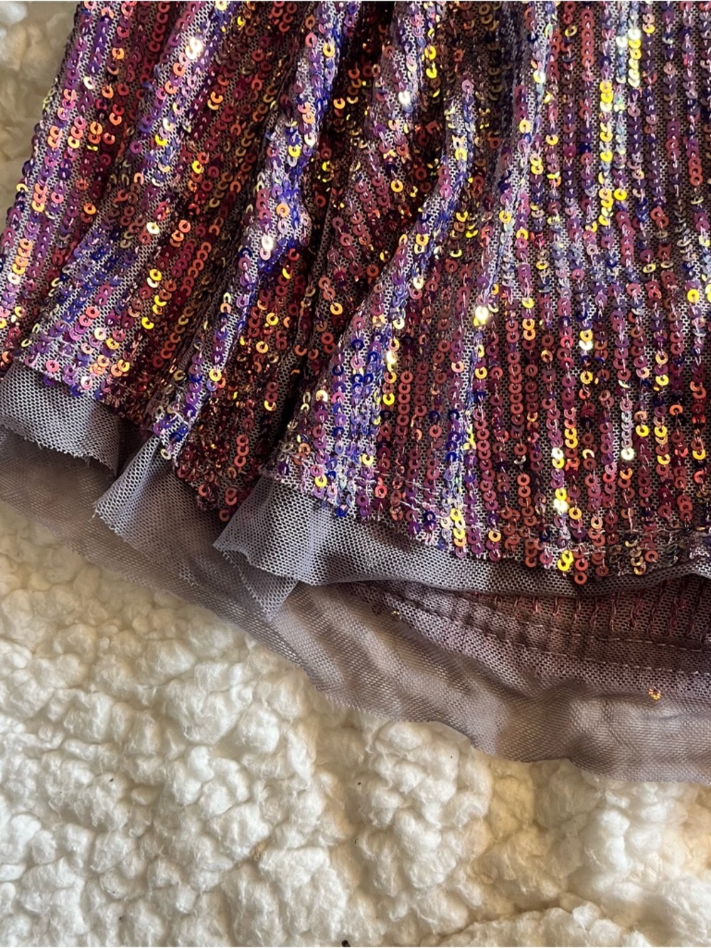 Free People Lavender Sequin Mini Dress - Picture 4 of 6